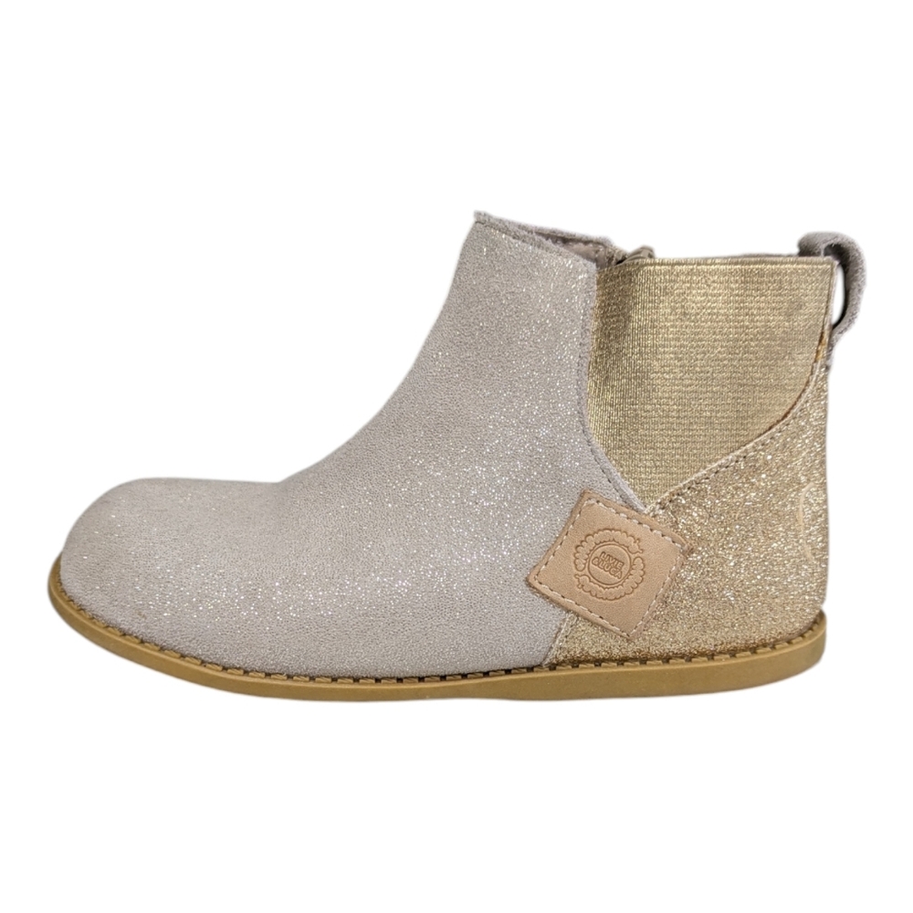 Livie And Luca Girls Wink Ankle Boot Gold Metallic Shimmer Glitter Suede Size 12 - Picture 10 of 10